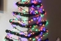 Festive Christmas Wall Trees To Copy Right Now 24