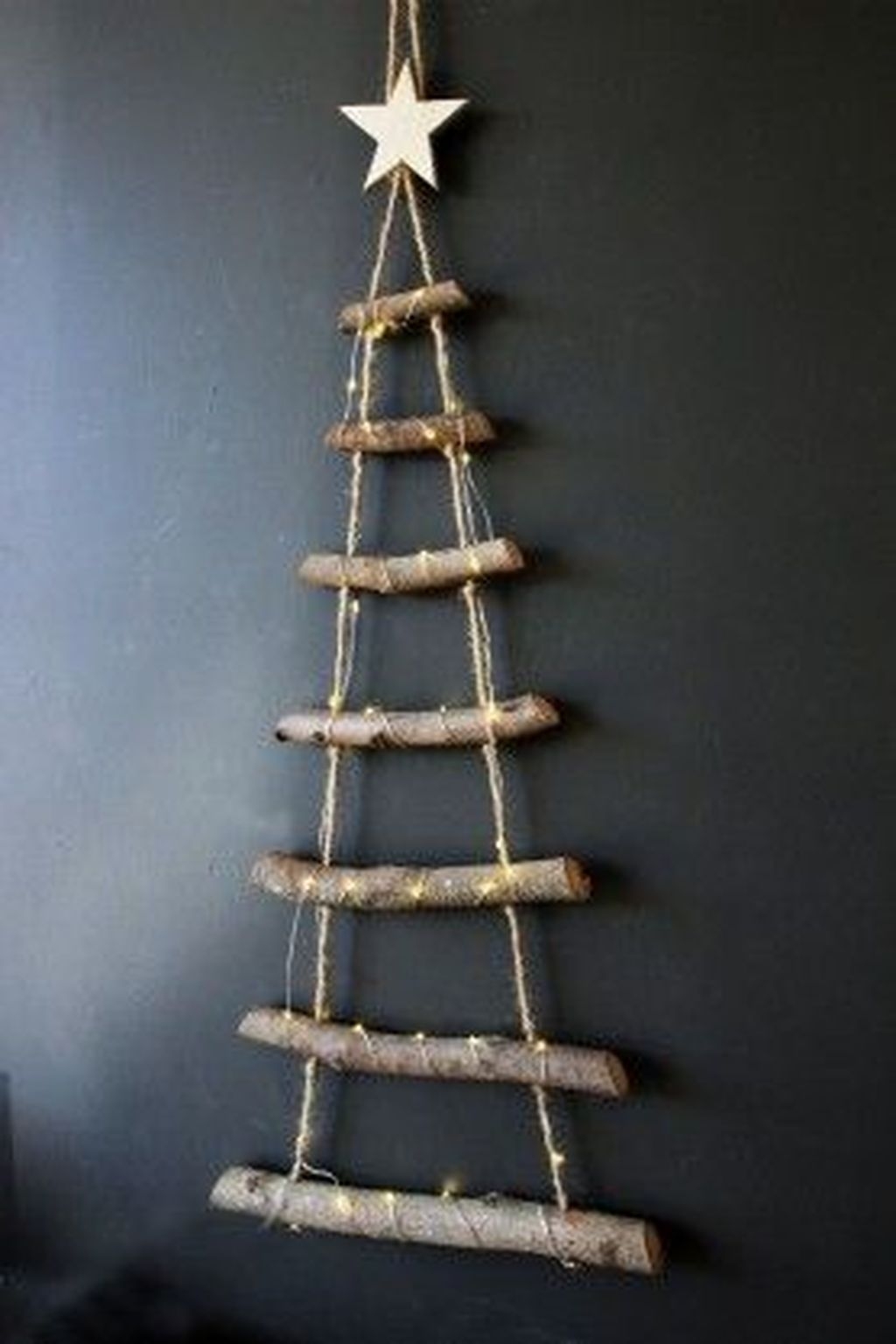 Festive Christmas Wall Trees To Copy Right Now 38