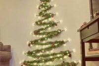 Festive Christmas Wall Trees To Copy Right Now 39