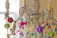 Stunning Christmas Decorated Chandeliers For Holiday Sparkle 07