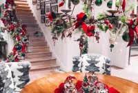 Stunning Christmas Decorated Chandeliers For Holiday Sparkle 08