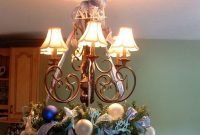 Stunning Christmas Decorated Chandeliers For Holiday Sparkle 13