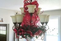 Stunning Christmas Decorated Chandeliers For Holiday Sparkle 18