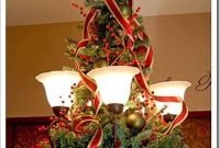 Stunning Christmas Decorated Chandeliers For Holiday Sparkle 26