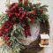 Welcoming Country Christmas Wreath Ideas For Your Front Door 07