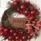 Welcoming Country Christmas Wreath Ideas For Your Front Door 08
