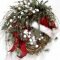 Welcoming Country Christmas Wreath Ideas For Your Front Door 24