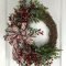 Welcoming Country Christmas Wreath Ideas For Your Front Door 27