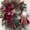 Welcoming Country Christmas Wreath Ideas For Your Front Door 30