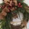 Welcoming Country Christmas Wreath Ideas For Your Front Door 38