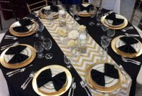 Wonderful Black And Gold New Years Eve Party Decoration Ideas 16