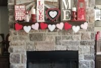Best Valentines Day Mantel Decor Ideas That You Will Falling In Love With 06