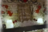 Best Valentines Day Mantel Decor Ideas That You Will Falling In Love With 34