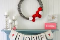 Best Valentines Day Mantel Decor Ideas That You Will Falling In Love With 50