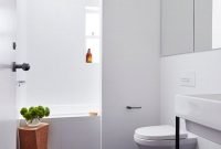 Impressive Black Floor Tiles Design Ideas For Modern Bathroom 03