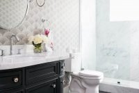 Impressive Black Floor Tiles Design Ideas For Modern Bathroom 10
