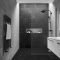 Impressive Black Floor Tiles Design Ideas For Modern Bathroom 13