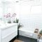Impressive Black Floor Tiles Design Ideas For Modern Bathroom 24