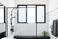 Impressive Black Floor Tiles Design Ideas For Modern Bathroom 25