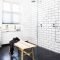 Impressive Black Floor Tiles Design Ideas For Modern Bathroom 38