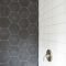 Impressive Black Floor Tiles Design Ideas For Modern Bathroom 48