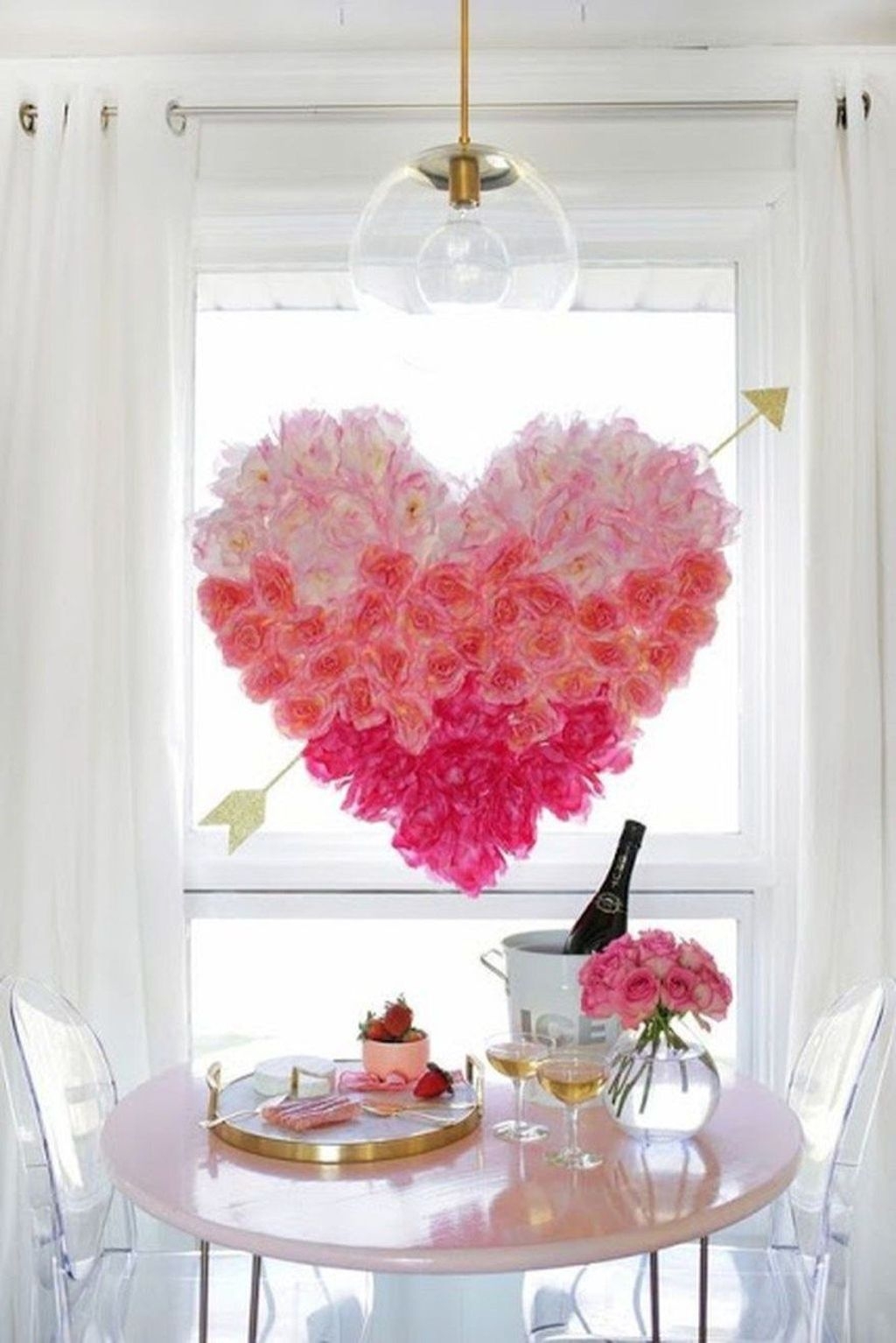 Perfect Valentine’s Day Romantic Dining Table Decor Ideas For Two People 15