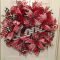 Pretty Valentines Day Wreath Ideas To Decorate Your Door 03