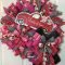 Pretty Valentines Day Wreath Ideas To Decorate Your Door 04