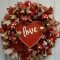 Pretty Valentines Day Wreath Ideas To Decorate Your Door 06