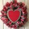 Pretty Valentines Day Wreath Ideas To Decorate Your Door 08