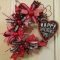 Pretty Valentines Day Wreath Ideas To Decorate Your Door 43