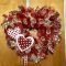 Pretty Valentines Day Wreath Ideas To Decorate Your Door 45