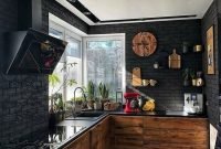Delicate Black Kitchen Interior Design Ideas For Kitchen To Have Asap 05