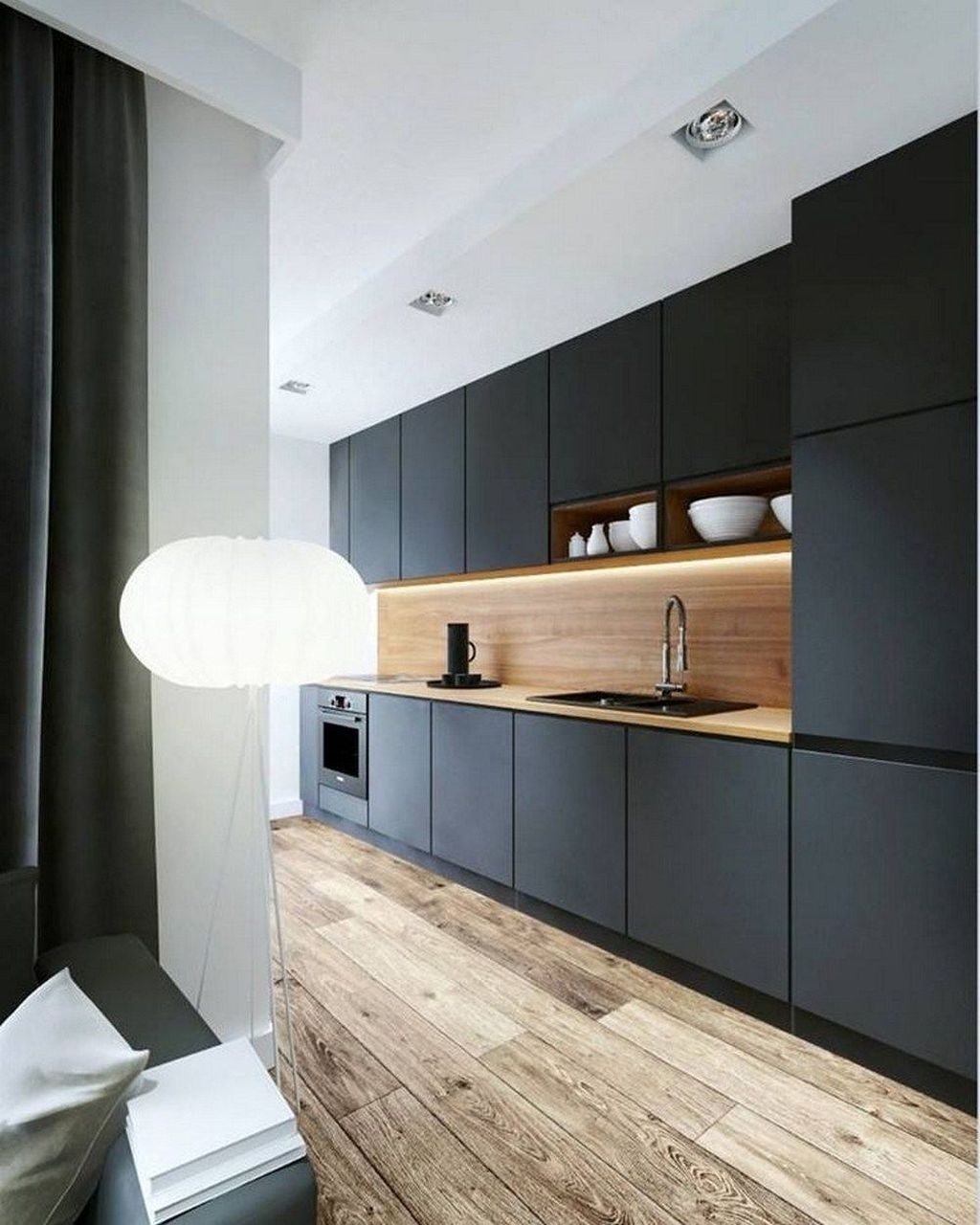 Delicate Black Kitchen Interior Design Ideas For Kitchen To Have Asap 06
