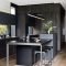 Delicate Black Kitchen Interior Design Ideas For Kitchen To Have Asap 36
