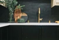 Delicate Black Kitchen Interior Design Ideas For Kitchen To Have Asap 44