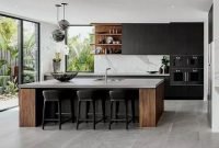 Delicate Black Kitchen Interior Design Ideas For Kitchen To Have Asap 47