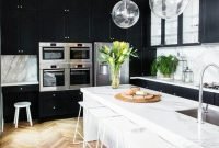 Delicate Black Kitchen Interior Design Ideas For Kitchen To Have Asap 50