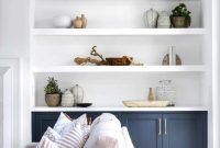 Easy And Simple Shelves Decoration Ideas For Living Room Storage 01
