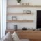 Easy And Simple Shelves Decoration Ideas For Living Room Storage 16