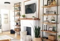 Easy And Simple Shelves Decoration Ideas For Living Room Storage 17