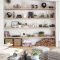 Easy And Simple Shelves Decoration Ideas For Living Room Storage 29