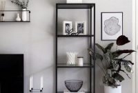 Easy And Simple Shelves Decoration Ideas For Living Room Storage 43
