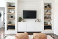 Easy And Simple Shelves Decoration Ideas For Living Room Storage 50