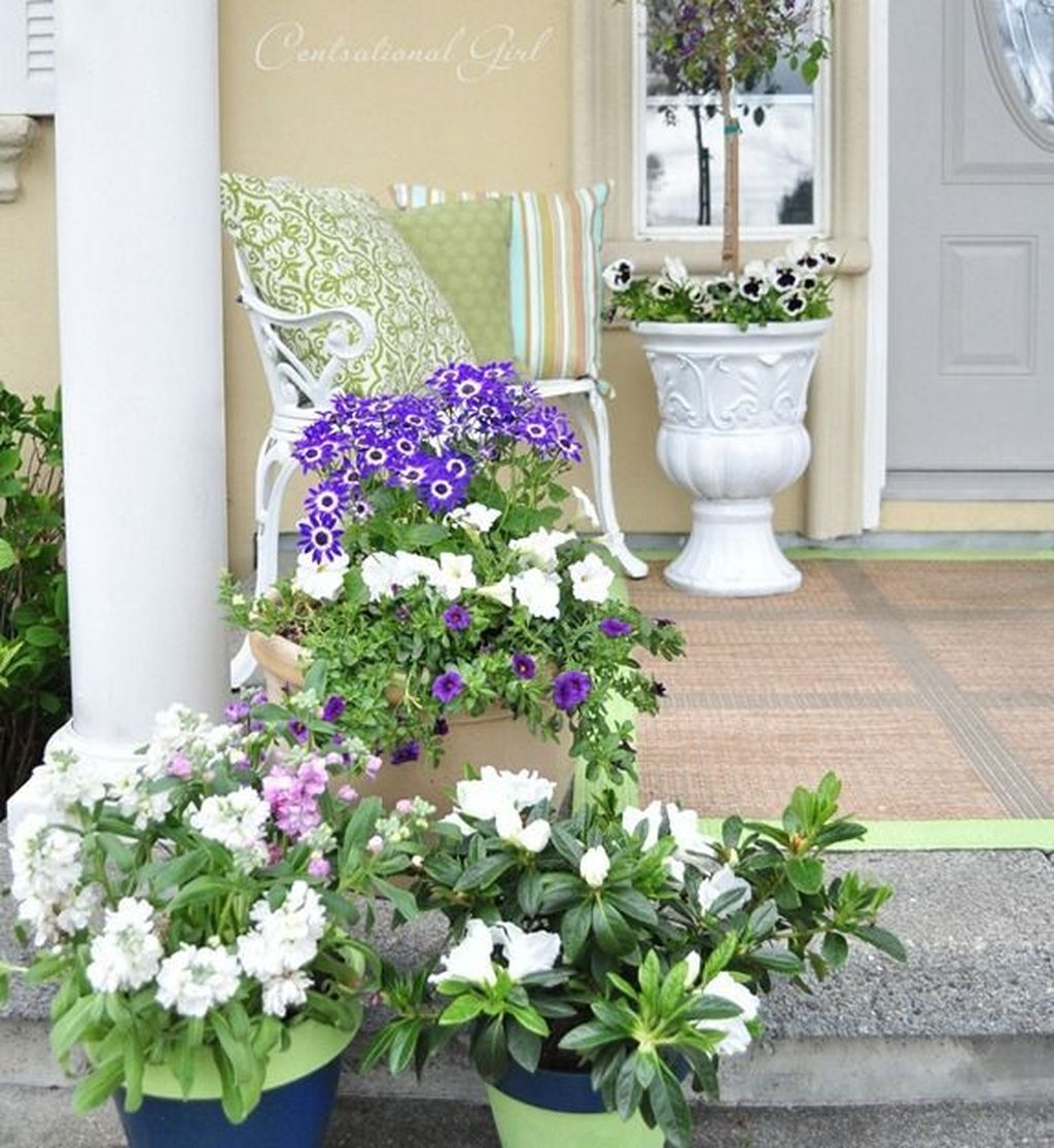Elegant Chair Decoration Ideas For Spring Porch 35