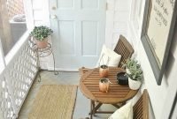 Fascinating Small Balcony Ideas With Relax Seating Area 06