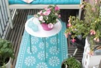 Fascinating Small Balcony Ideas With Relax Seating Area 29