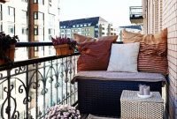 Fascinating Small Balcony Ideas With Relax Seating Area 38