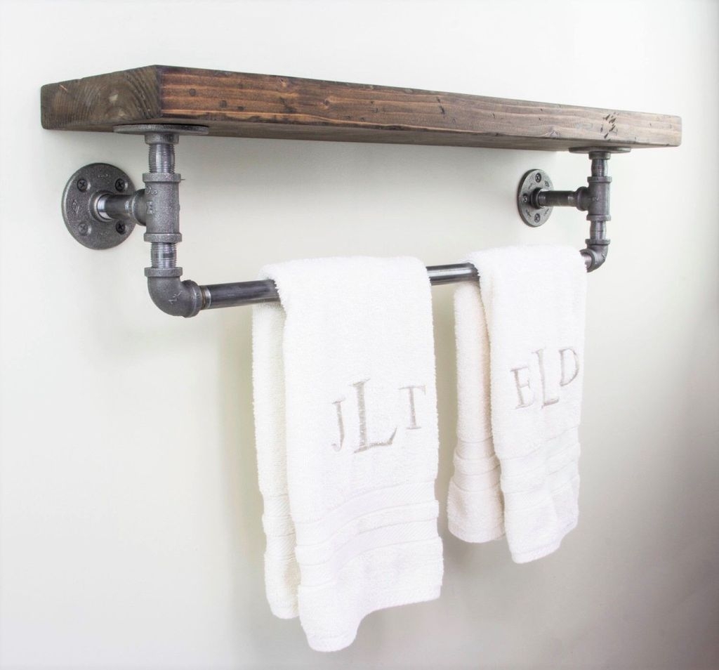 Innovative DIY Industrial Pipe Shelves You Can Make At Home 27