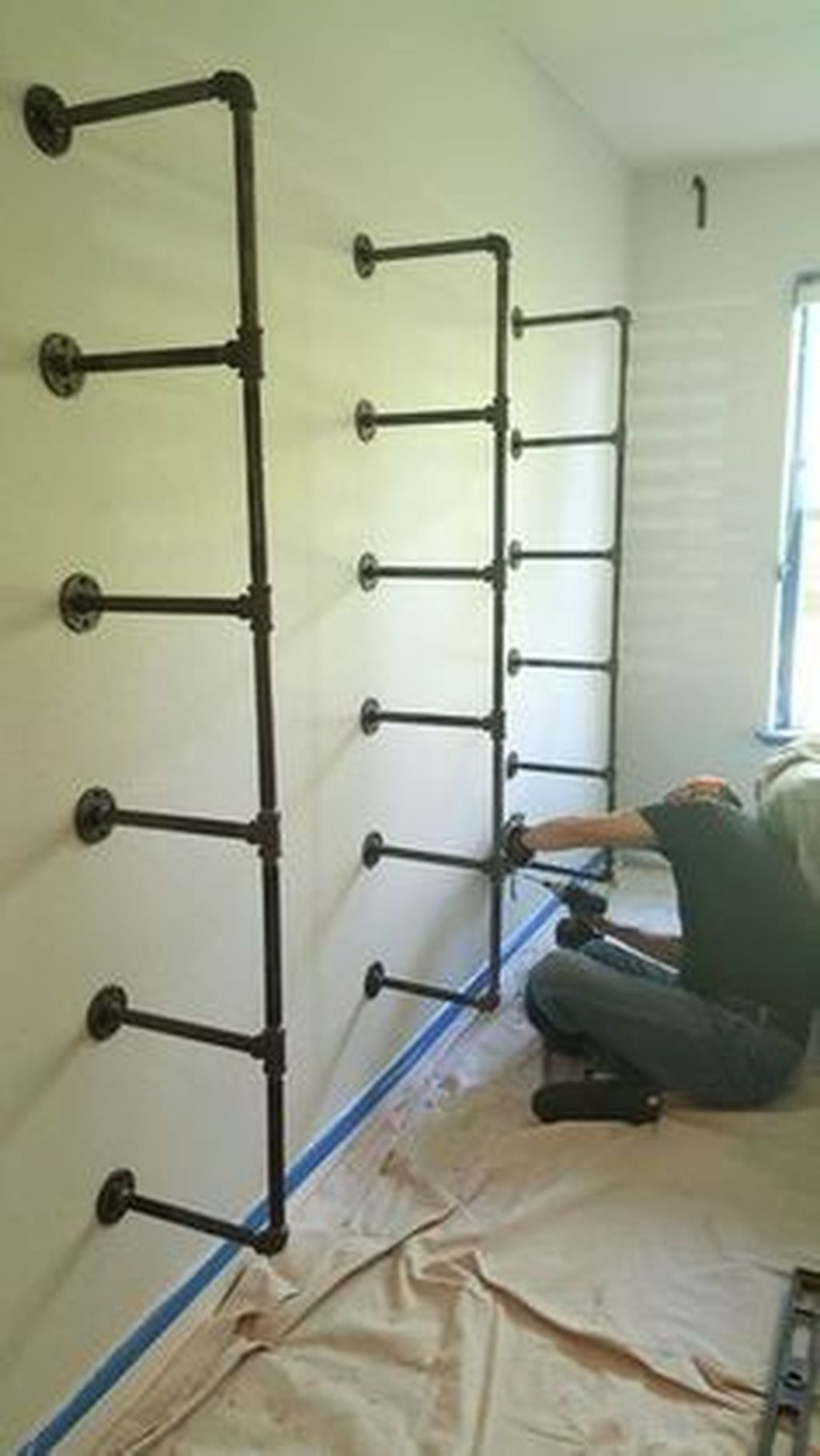 Innovative DIY Industrial Pipe Shelves You Can Make At Home 32